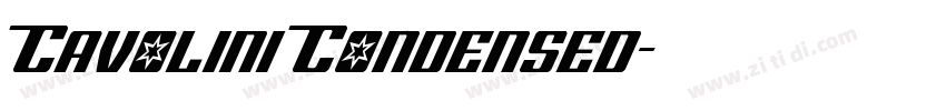 Cavolini Condensed字体转换
